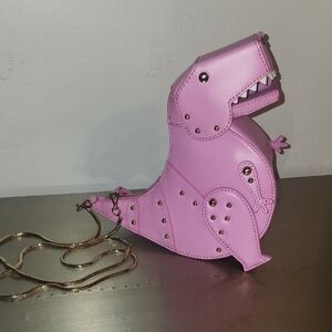Kate Spade Pink Dinosaur-Shaped Crossbody Bag
